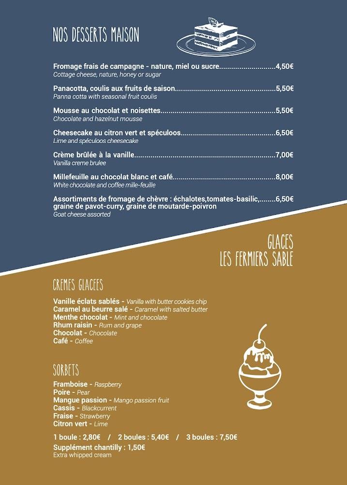 Bar Restaurant L'art des choix - Menu Image 2